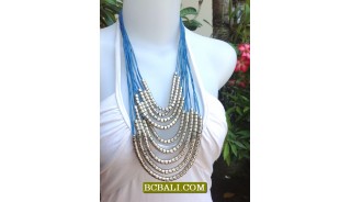 Bali Rope Necklaces Fashion Multi Seeds Beads 